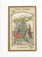 K:150 Christmas postcards, embossed, openable