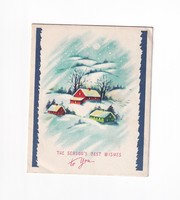 K:153 Karácsonyi  széinyitható boríték képeslap képeslap