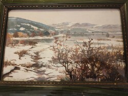 István Fanta 1931 winter landscape