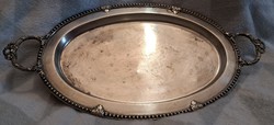 Silver-plated oval tray (l4235)
