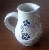 1/4 L wine jug, with rare inscription, 12 cm