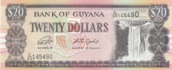Guyana $20, 2018, unc banknote