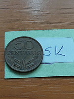 Portugal 50 centavos 1977 bronze sk