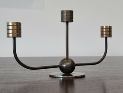 Bauhaus modernista  réz / rézötvözet gyertyatartó