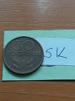 Portugal 50 centavos 1972 bronze sk