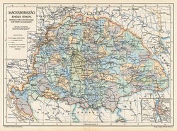 Overview map of Hungary (reprint: 1905)