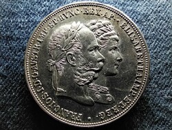 Austria József Ferenc and Sissy wedding anniversary .900 Silver 2 gulden 1879 (id50785)