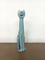 Zsolnay's underglaze cat - designed by Palatine Judit