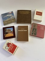 6 db minikönyv miniatűr könyv magyar városok stb. jó állapotban