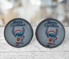 Boldog karácsonyt Stitch fülbevaló