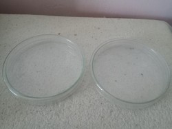 Régi üveg Petri-csészék 20 cm