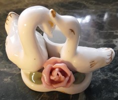 Szerelmes hattyúk- német porcelán