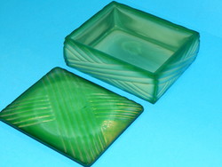 Malachite glass box in perfect condition