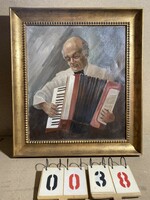Duray T. jelzéssel olaj, vászon festmény, 59 x 68 cm-es. 0038