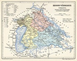 Moson vármegye térképe (Reprint: 1905)