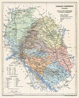 Map of Bratislava County (reprint: 1905)