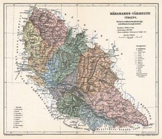 Máramaros vármegye térképe (Reprint: 1905)