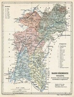 Bars vármegye térképe (Reprint: 1905)