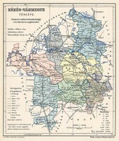 Békés vármegye térképe (Reprint: 1905)