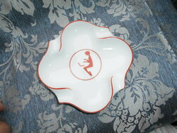 Art deco Bécsi porcelán-tál