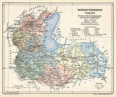 Map of Sopron county (reprint: 1905)