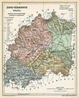 Map of Árva county (reprint: 1905)