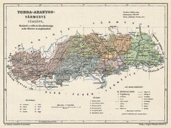 Torda-Aranyos vármegye térképe (Reprint: 1905)