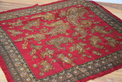 Antique old folk cashmere shawl headscarf folk costume wear 68 x 68