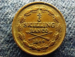 Svédország XIV. Károly János (1818-1844) 1/6 Skilling banco 1844 (id62742)