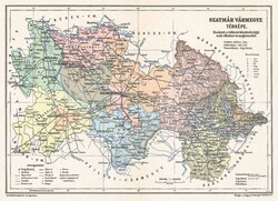 Szatmár vármegye térképe (Reprint: 1905)