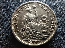 Peru Köztársaság (1822-napjainkig) .900 ezüst 1/2 Din 1904 (id60105)
