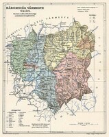 Háromszék vármegye térképe (Reprint: 1905)