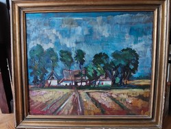 István Kozma (1937 Ploiesti - 2020 Eger) farm - Nagybánya painter - Transylvanian private collection