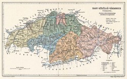 Map of Nagy-küküllő county (reprint: 1905)