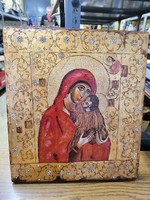 Virgin mother with child, Serbian icon