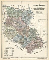 Map of Szepes county (reprint: 1905)