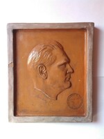 Goring goering bust head plaque ceramic relief luftwaffe general commando xi. Fliegerkorps stamp