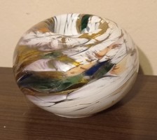 Glass candle holder, interior painting. 8/12 cm