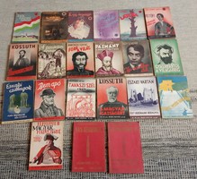 Hungarian classics recitation book in iron case and national library fiction series in good condition