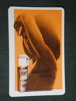 Kártyanaptár,BAC spray dezodor, erotikus női akt modell, 1973 ,   (2)