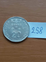 Portugal 20 escudos 1988 copper-nickel 258