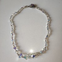 Aurora borealis crystal necklace 42cm