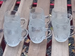 Retro, ovis/gyerek üveg bögre törpe mintával - 1 db van mar csak!