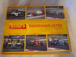 FORMA 1 összerakó játék, puzzle hiánytalan, retro, az 1980 as évekből