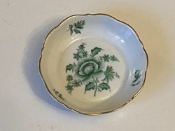First-class green and gold painted Herend porcelain jewelry holder with Eton pattern