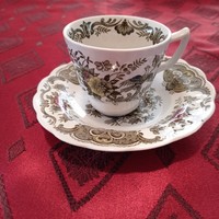 Angol Staffordshire "Windsor" porcelán kávés csésze tányérjával