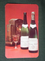 Card calendar, Badacsony gray friendly wine, Ágker kft., 1975, (2)