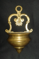 ﻿﻿Old brass holy water container, in good condition