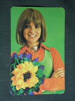 Card calendar, centrum store, erotic female model, 1975, (2)