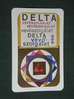 Card calendar, delta trade goods company, Szeged, 1976, (2)